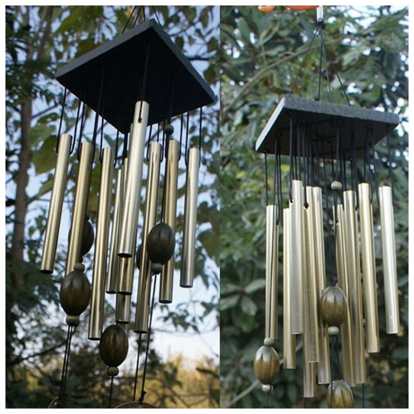 Amazon.co.jp: ウィンドチャイム 風鈴 大きな風が鳴る鐘銅管